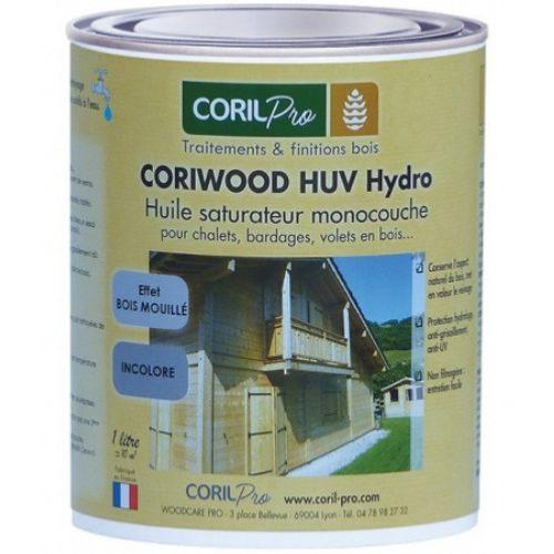 CORIL Huile saturateur bois monocouche CORIWOOD HUV Hydro 1L