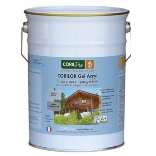 CORIL Lasure bois acrylique CORILOR GEL ACRYL Incolore ou teinte bois 5L