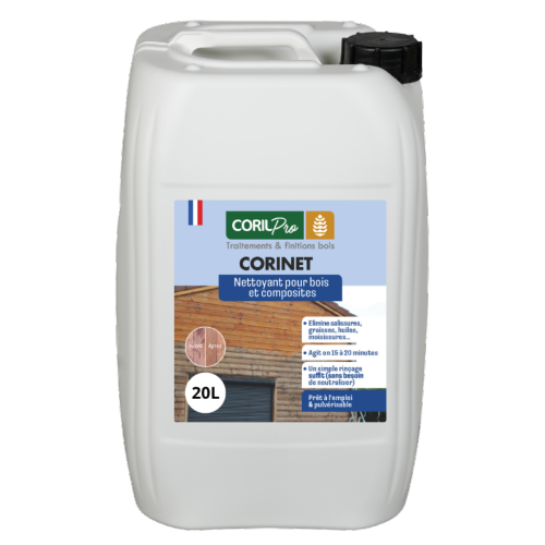 CORIL Nettoyant dégraissant pour bois et composites CORINET 20L