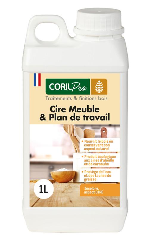 CORIL Cire Meuble et Plan de travail 1L