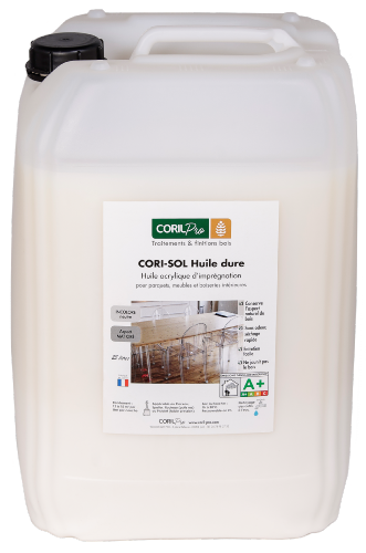 CORIL Huile dure pour parquets et bois intérieurs 20L