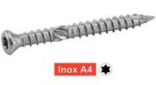 Vis inox pour terrasse bois A4 Double filet ACTON Spécial bord de mer et eau salée Seau 400 vis