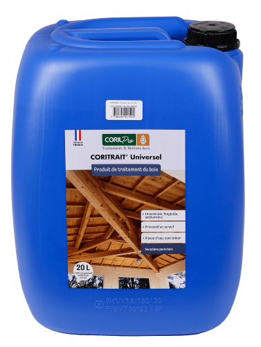 CORIL Produit de traitement du bois CORITRAIT' Tous Usages Universel 20L