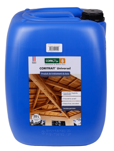 CORIL Produit de traitement du bois CORITRAIT' Multi-Usages Universel 20L