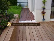 CORIL Huile saturateur terrasses bois monocouche CORIWOOD MonoSat' 5L Brun rouge