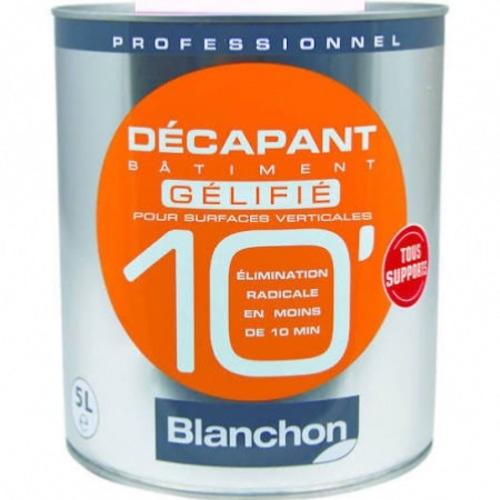 BLANCHON Décapant Bâtiment 10min Gélifié pour bois 5L