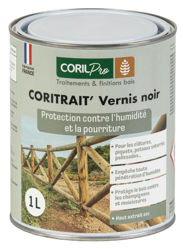 CORIL Bitumineux CORITRAIT' Vernis noir 1L