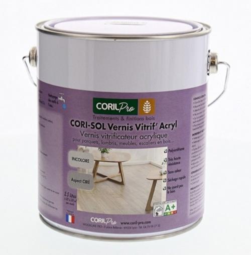 CORIL Vernis vitrificateur pour bois CORI-SOL Vernis Vitrif' Acryl 2,5L