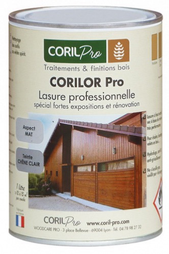 CORIL Lasure bois spéciale rénovation CORILOR PRO Aspect Mat 1L