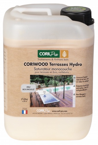 CORIL Saturateur bois monocouche CORIWOOD Terrasses Hydro 5L
