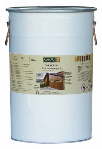 CORIL Lasure bois spéciale rénovation CORILOR PRO Satiné semi-brillant 20L