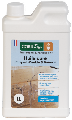 CORIL Huile dure CORI-SOL pour parquets et bois intérieurs 1L