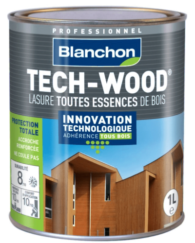 BLANCHON Lasure Tech-Wood Toutes essences de bois 1L