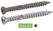 Vis inox pour terrasse bois A2 Double filet ACTON Seau 400 vis