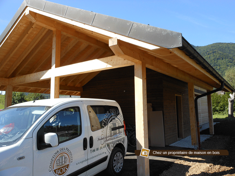 Chez un propriétaire de maison bois