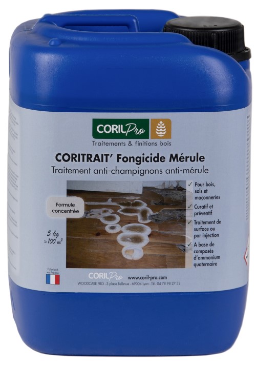 CORIL Produit de traitement CORITRAIT' Fongicide Mérule 5kg Concentré