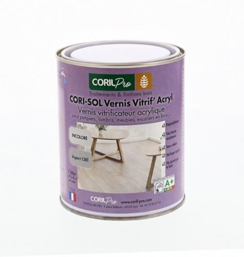 CORIL Vernis vitrificateur pour bois CORI-SOL Vernis Vitrif' Acryl 1L