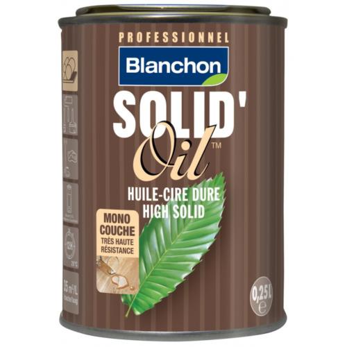 BLANCHON Huile cire dure monocouche pour bois Solid'Oil 250ml